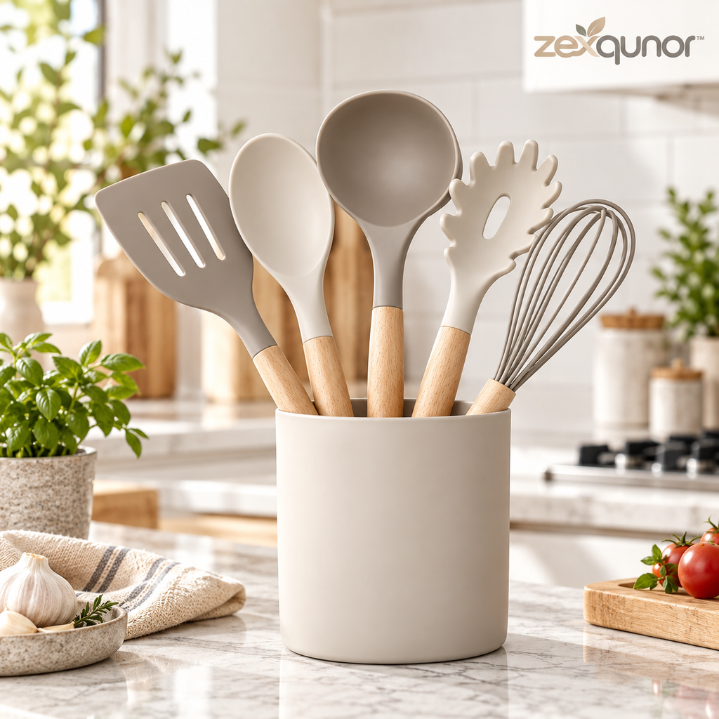 zexqunor™ Modern Kitchen Utensil Holder Set