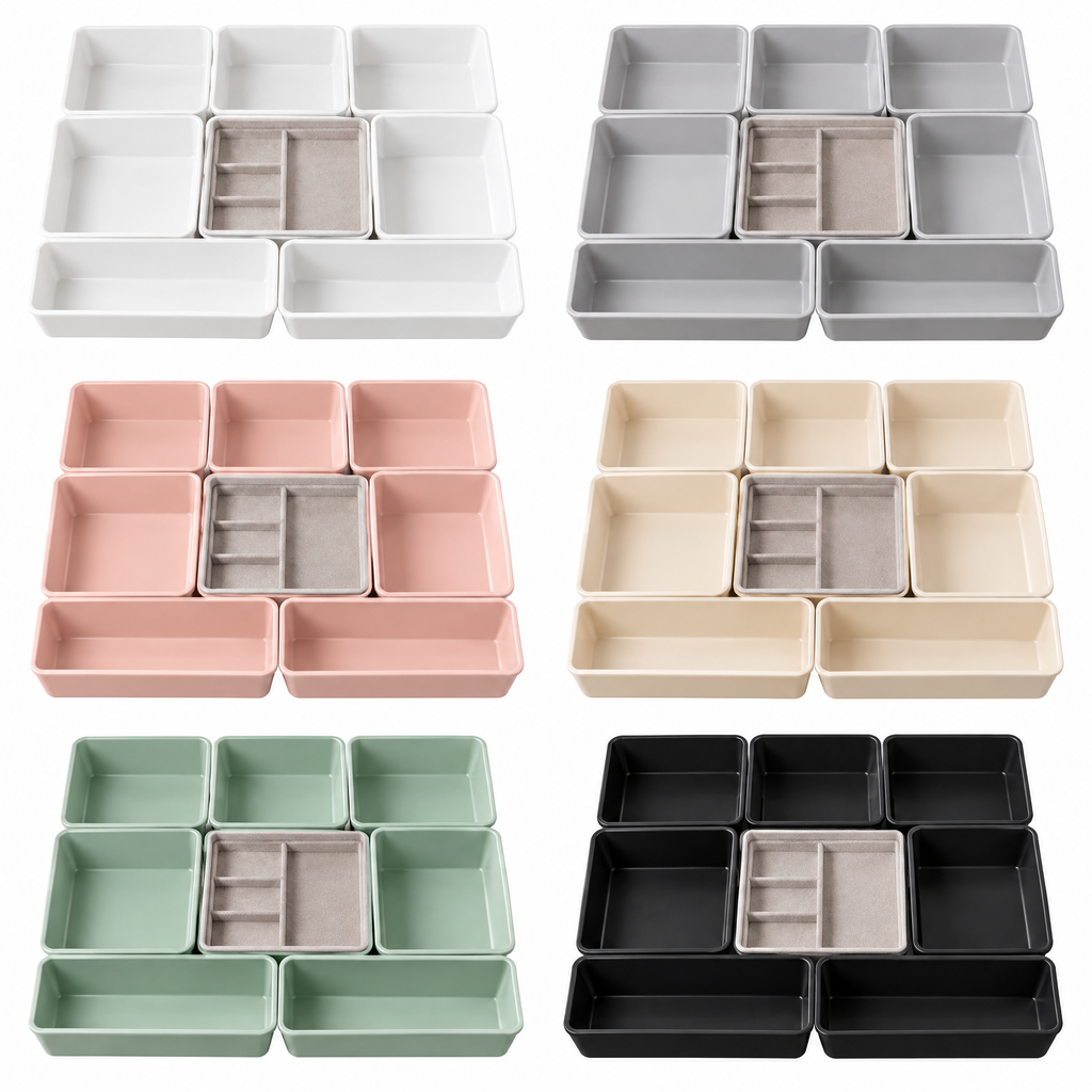 zexqunor™ Modular Drawer Organizer Set
