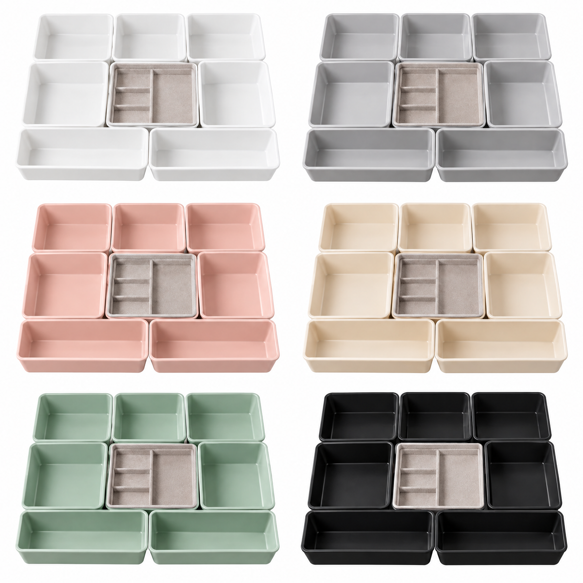zexqunor™ Modular Drawer Organizer Set