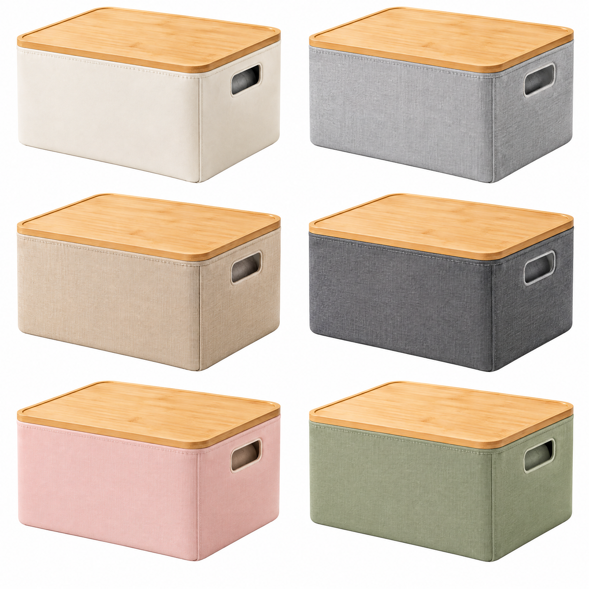 zexqunor™ Bamboo Lid Storage Box