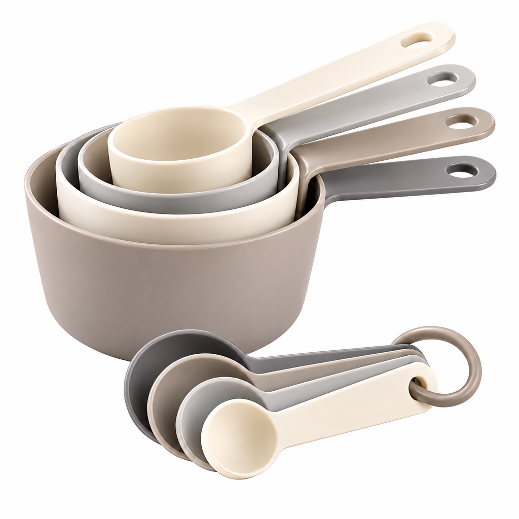zexqunor™ Neutral Measuring Cup & Spoon Set