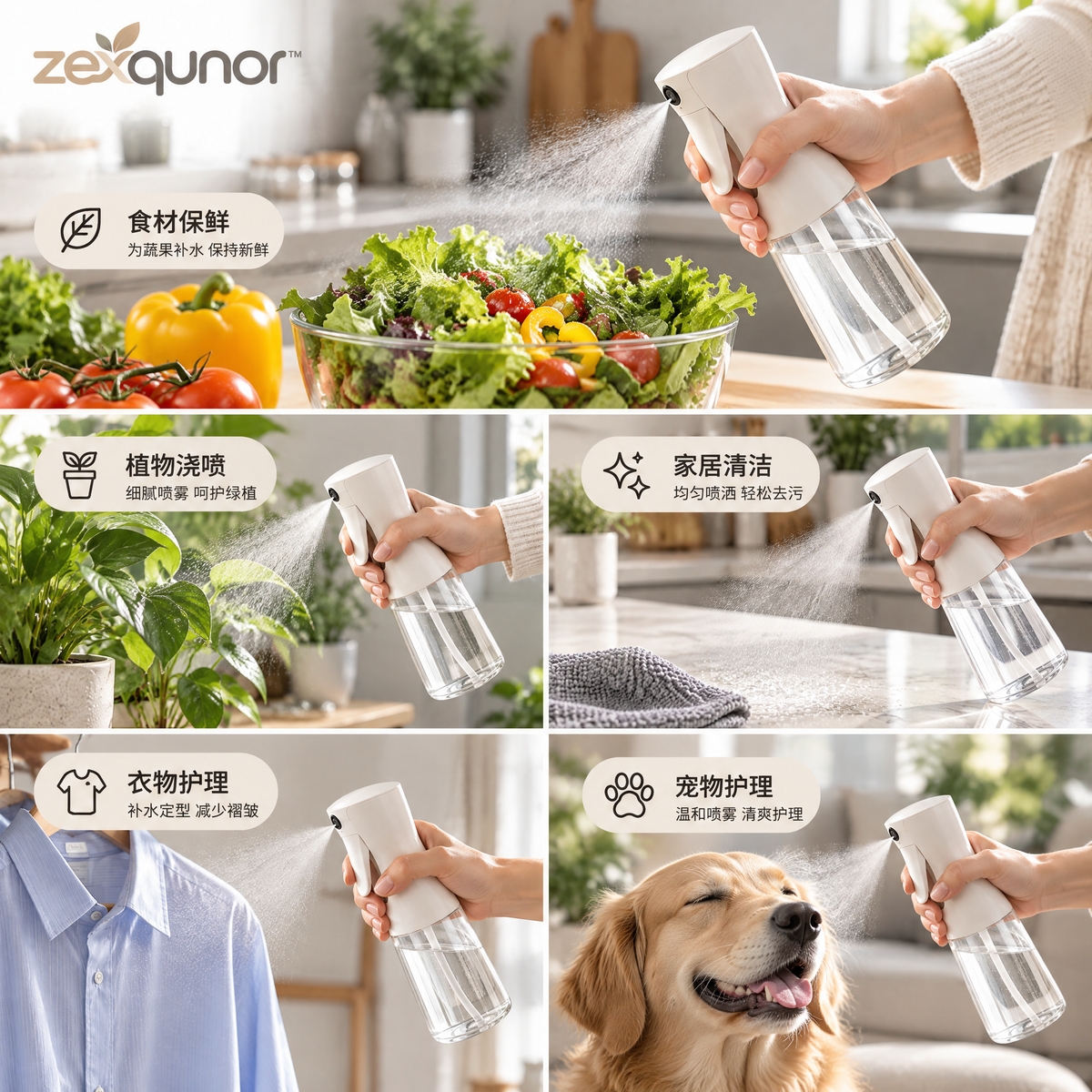 zexqunor™ Fine Mist Cleaning Sprayer Bottle