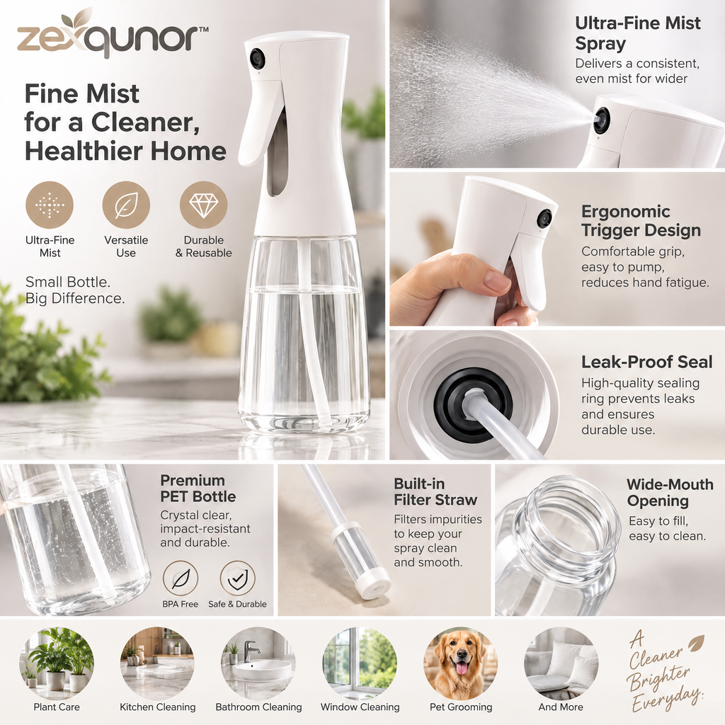 zexqunor™ Fine Mist Cleaning Sprayer Bottle