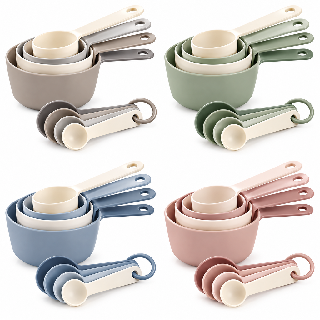 zexqunor™ Neutral Measuring Cup & Spoon Set